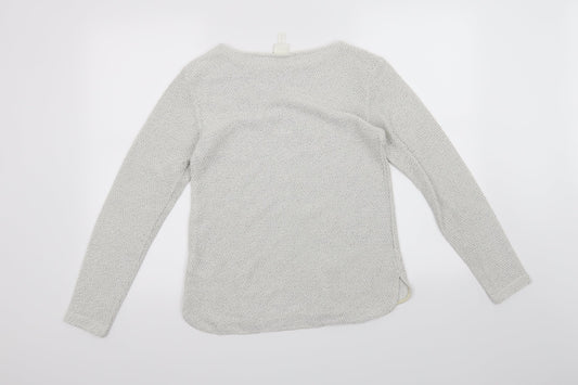 H&M Womens White Pullover Jumper Size XS