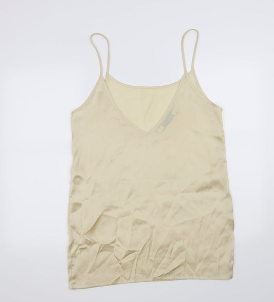 something else Womens Gold Basic Tank Size 12