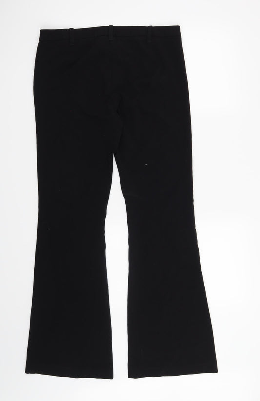 Studio W Womens Black Trousers Size 12 L32 in