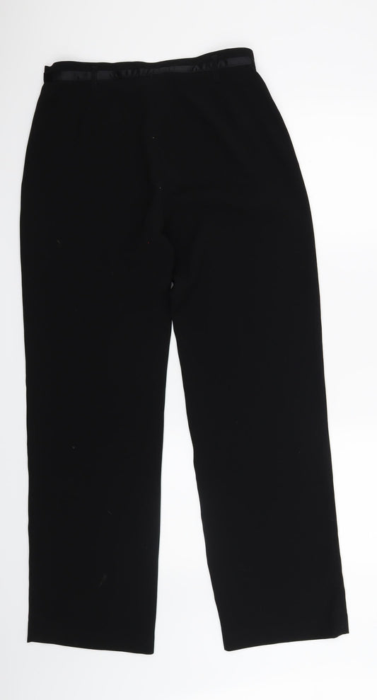 GVB Womens Black Trousers Size 12 L30 in