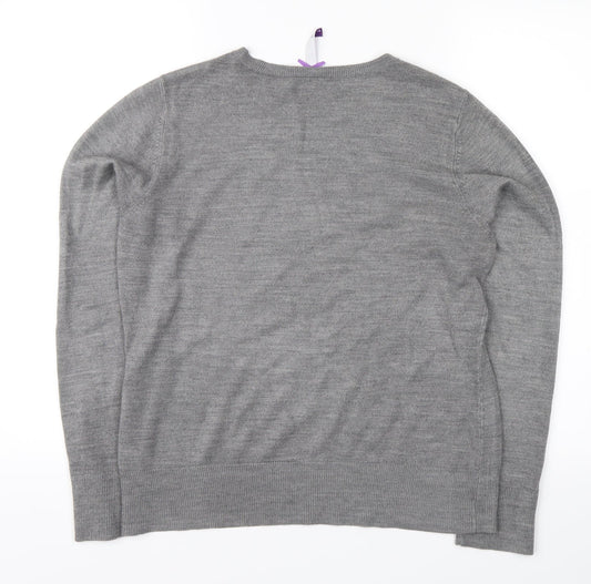 BHS Womens Grey Pullover Jumper Size 14