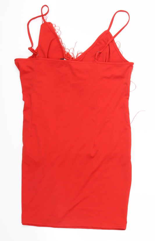 prettylitlething Womens Red Trapeze & Swing Size 2XL