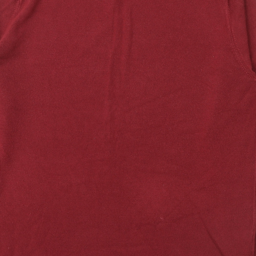 Atlantic Bay Mens Red Pullover Jumper Size L