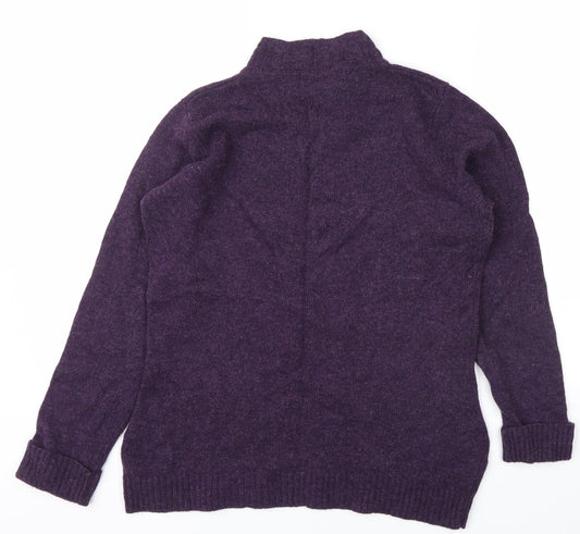 EWM Womens Purple Pullover Jumper Size S