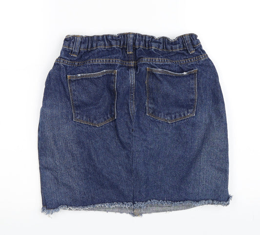 365 Denim Girls Blue A-Line Skirt Size 12-13 Years