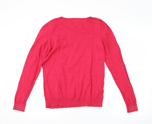 Promod Womens Pink Pullover Jumper Size M