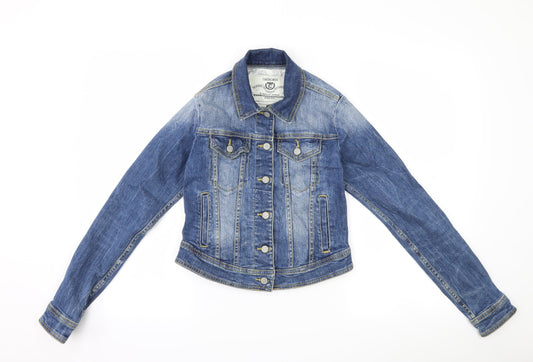 Cherokee Womens Blue Denim Jacket Size 6