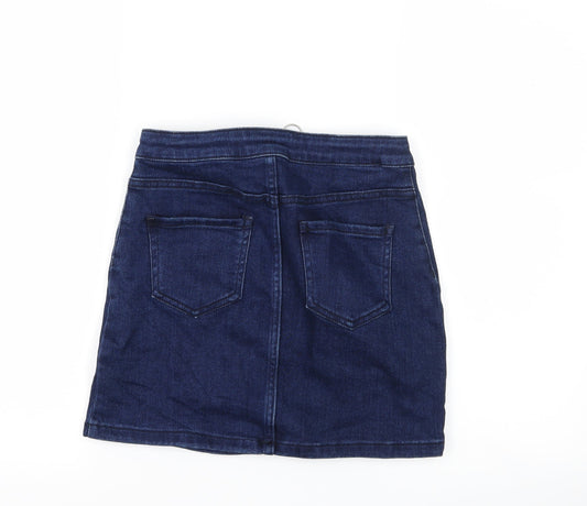 New Look Girls Blue Denim A-Line Skirt Size 12 Years
