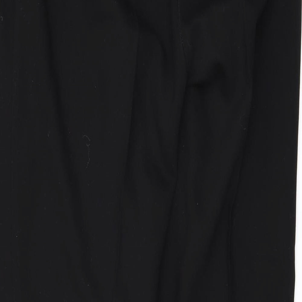 Marks and Spencer Womens Black Trousers Size 12 L28 in