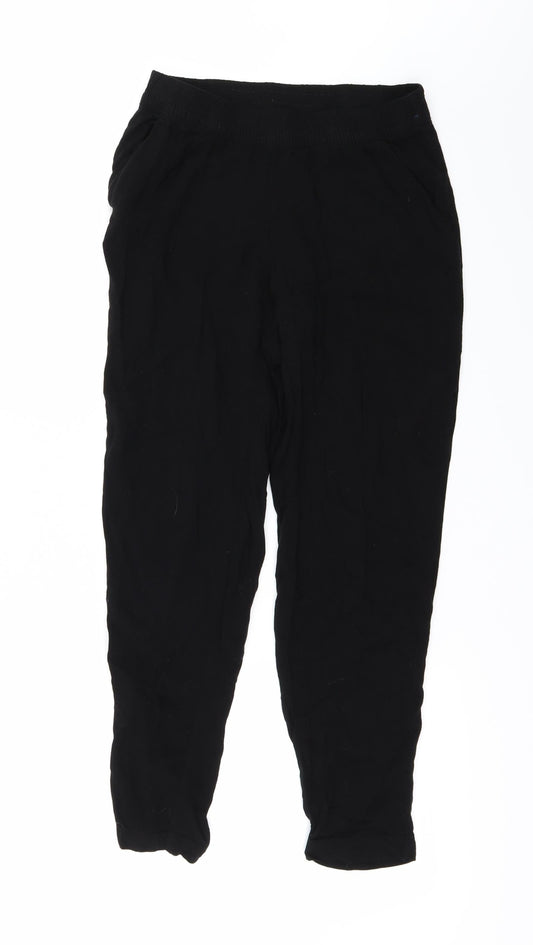 H&M Womens Black Trousers Size 8 L24 in