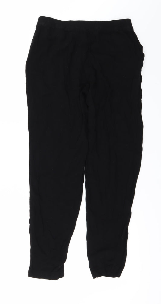 H&M Womens Black Trousers Size 8 L24 in