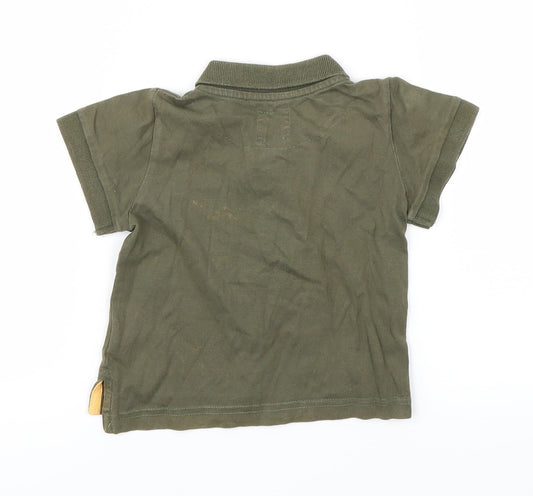 L.O.G.G Boys Green Basic Dress Shirt Size 6-9 Months