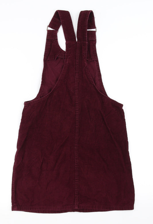 denim Co Womens Red Pinafore/Dungaree Dress Size 6