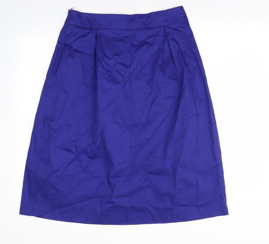 R Womens Blue Flare Skirt Size 12