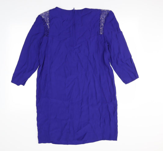 M&S Womens Blue Mini Size 12