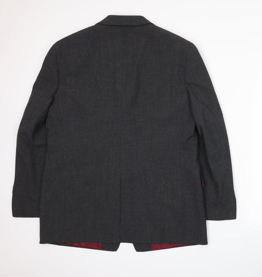 Angelo Litrico Mens Grey Jacket Suit Jacket Size L