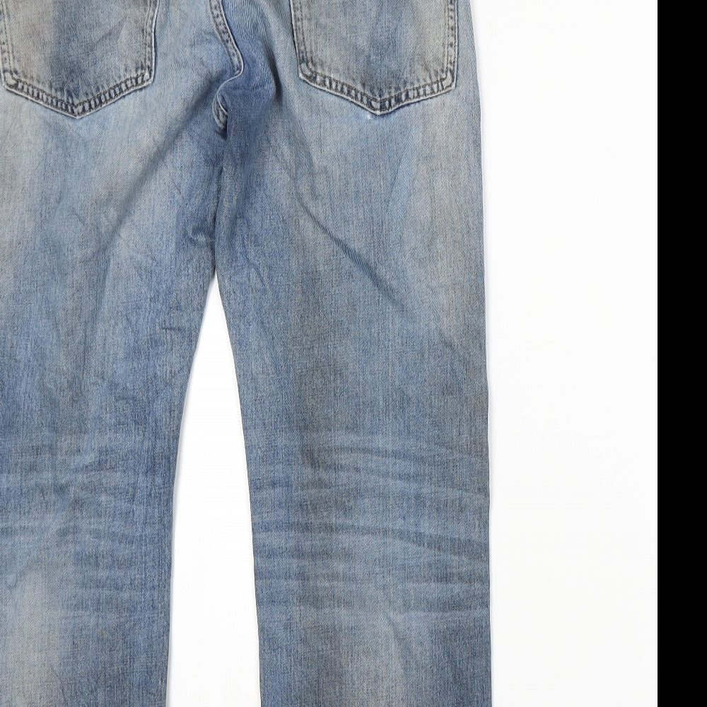 H&M Womens Blue Straight Jeans Size 30 in L25 in