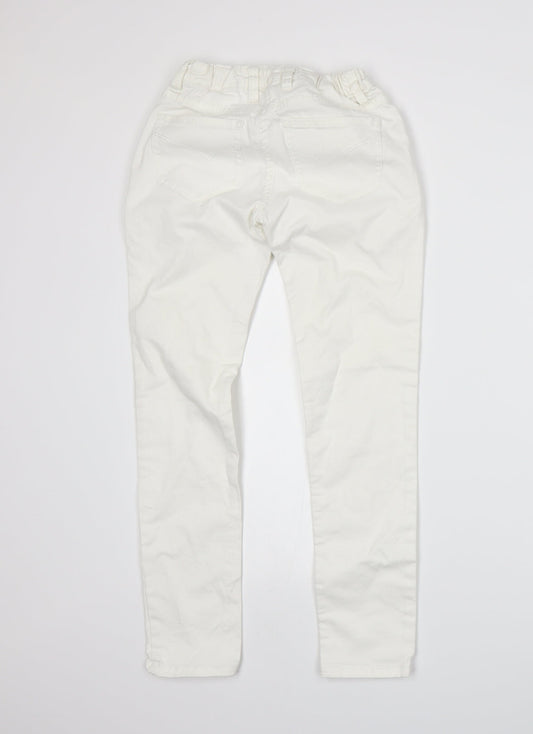 Johnnie B Womens White Skinny Jeans Size 4 L25 in
