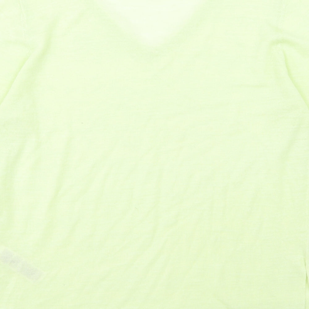 Marks and Spencer Womens Green Knit Pullover Jumper Size 10
