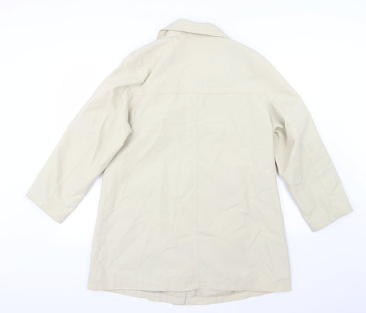 Special Collection Womens Beige Overcoat Coat Size 16