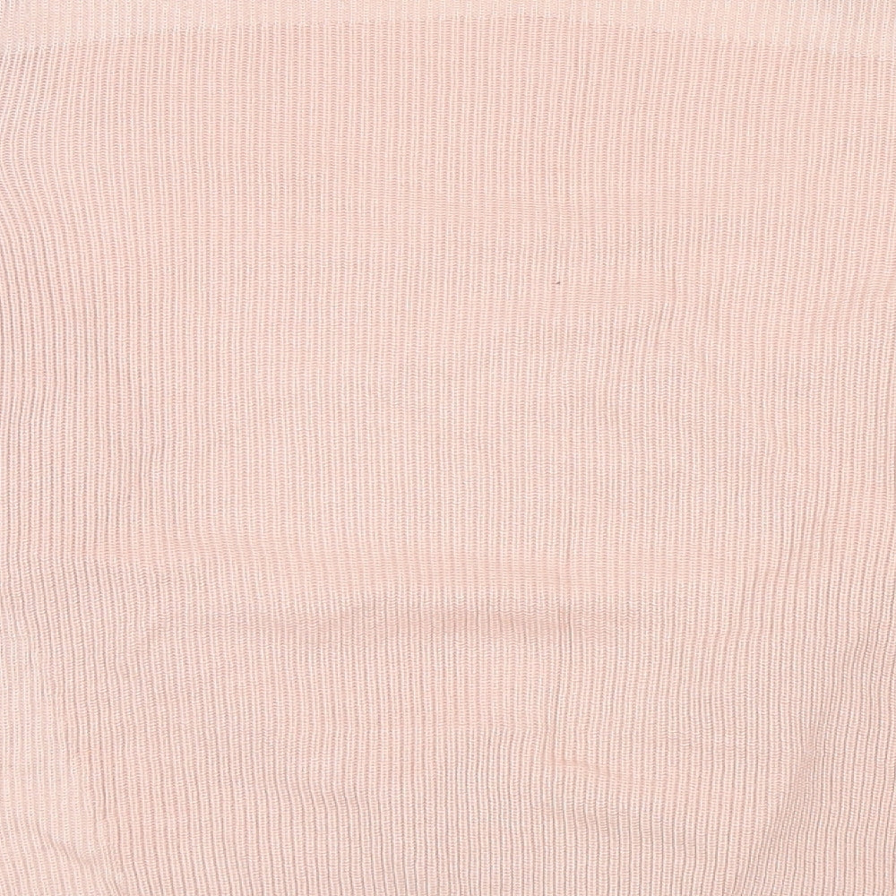 Marks and Spencer Womens Pink Basic Blouse Size 12 - Cardigan and Top All in One