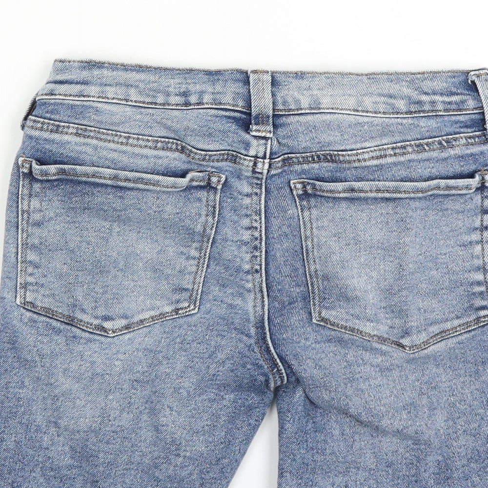 Mudd Womens Blue   Bermuda Shorts Size 4 - DISTRESSED