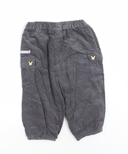 Cadet rousselle Boys Grey Corduroy Jogger Trousers Size 18 Months