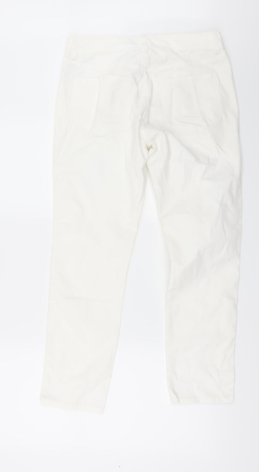 Gap Womens White Denim Straight Jeans Size 6 L27 in