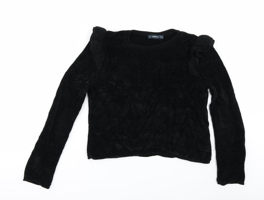 Zara Womens Black Pullover Jumper Size S