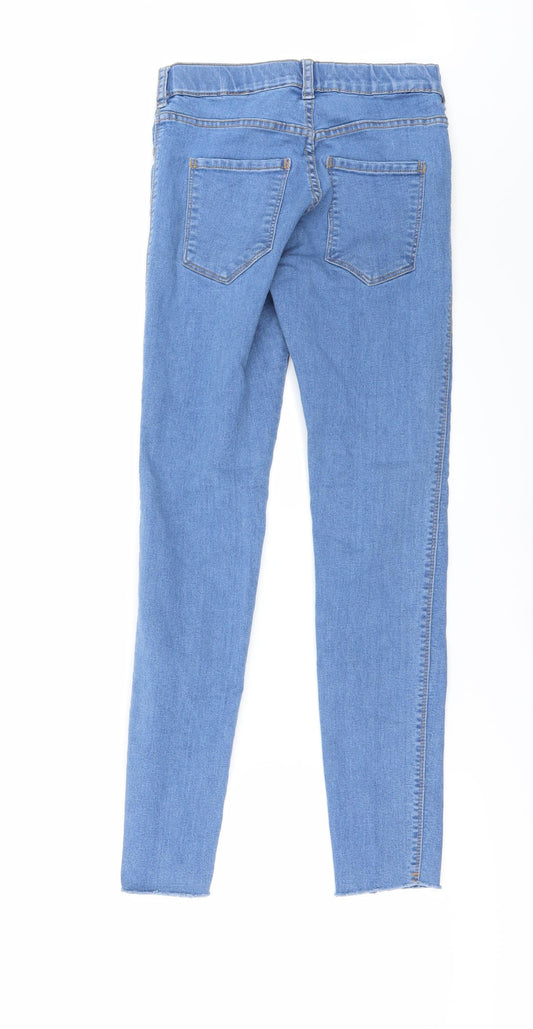 Preworn Womens Blue Denim Skinny Jeans Size 28 in L26 in