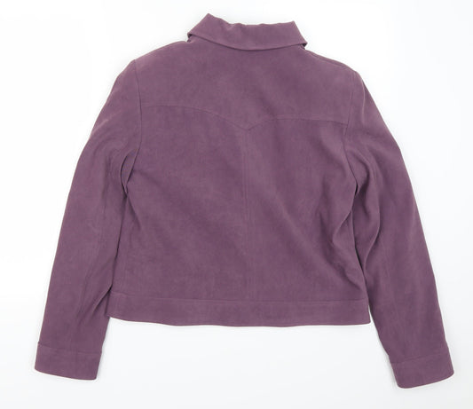 Select Womens Purple Jacket Coat Size 14