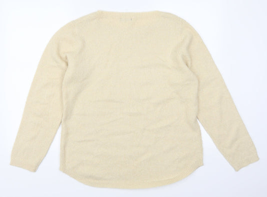 M&Co Womens Beige Pullover Jumper Size 16