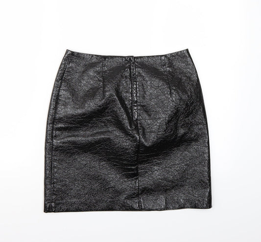 H&M Womens Black A-Line Skirt Size 6