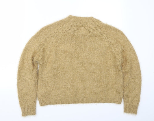 Topshop Womens Beige Pullover Jumper Size 12