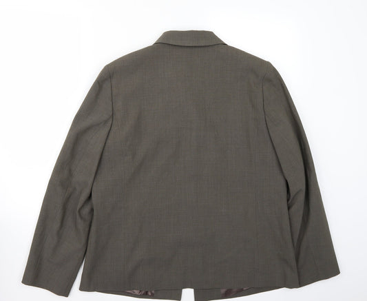 Bianca Womens Green Jacket Coat Size 12