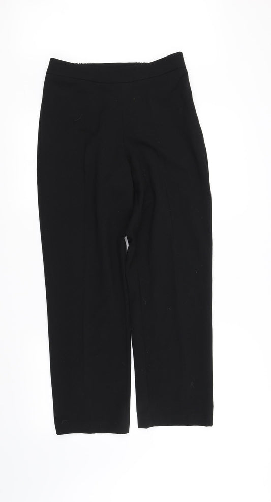 hle Womens Black Trousers Size 10 L28 in