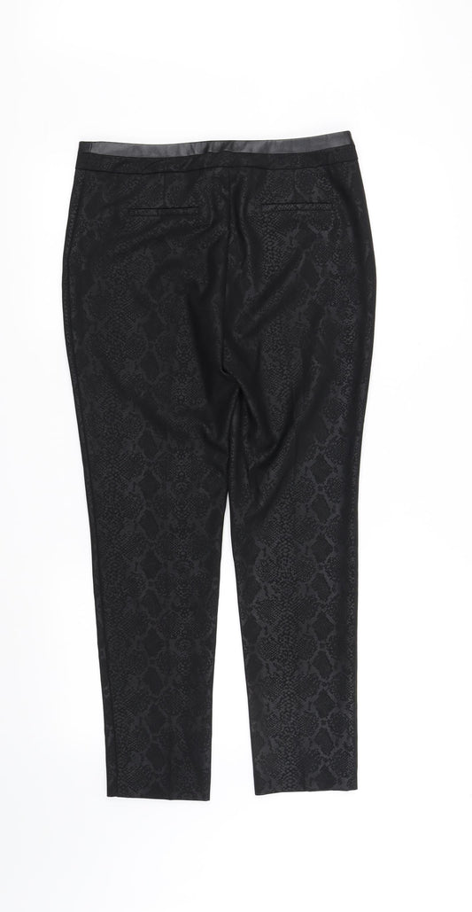 Preworn Womens Black Trousers Size 8 L29 in