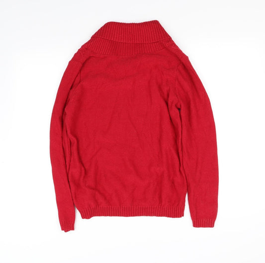 studio Womens Red Pullover Sweatshirt Size M