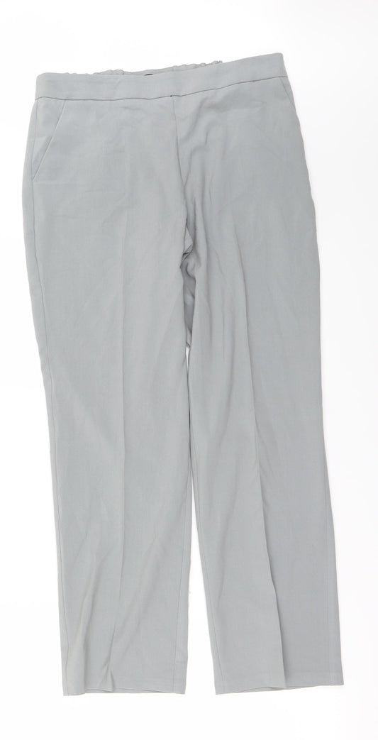 Marks and Spencer Womens Grey Trousers Size 12 L26 in