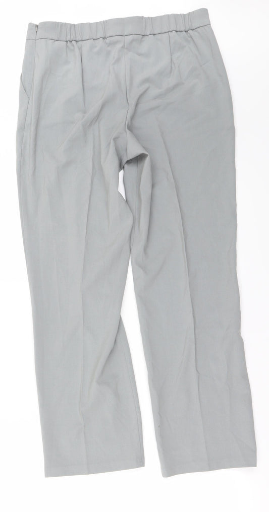 Marks and Spencer Womens Grey Trousers Size 12 L26 in