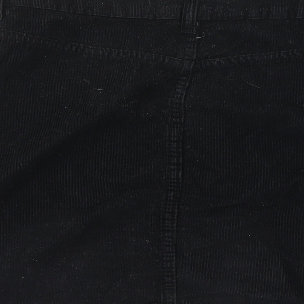 Topshop Womens Black A-Line Skirt Size 8