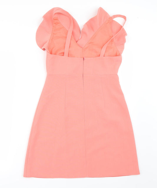 ASOS Womens Orange A-Line Size 10