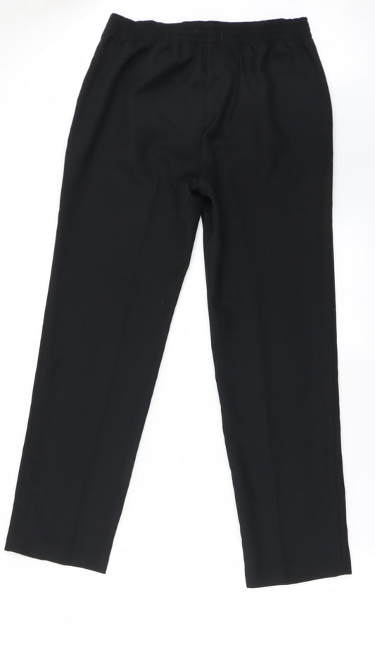 Marks and Spencer Womens Black Trousers Size 10 L26 in