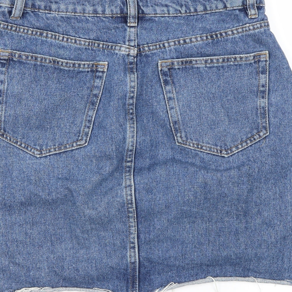 H&M Womens Blue A-Line Skirt Size S