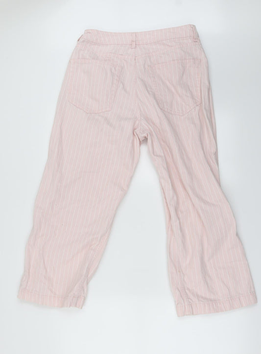 Topshop Womens Pink Straight Jeans Size 30 in L23 in