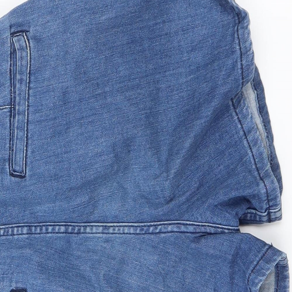 Topshop Womens Blue Cut-Off Shorts Size 28 in