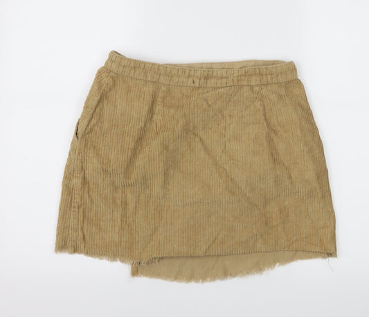 BDG Womens Brown Corduroy Wrap Skirt Size M