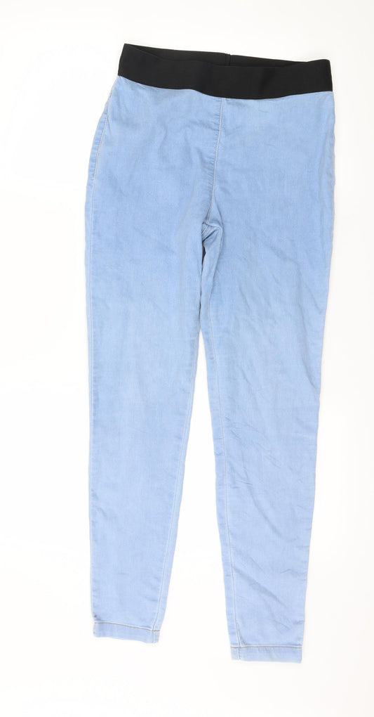 Marks & Spencer Womens Blue Denim Skinny Jeans Size 10 L27 in