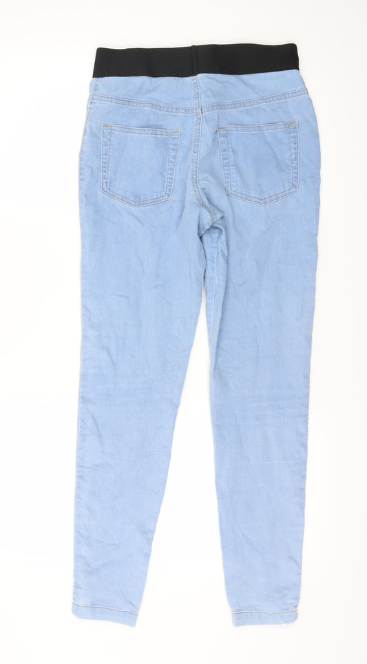 Marks and Spencer Womens Blue Denim Skinny Jeans Size 10 L27 in