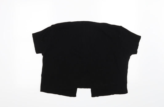 Pretty Little Thing Womens Black Cardigan Jumper Size M